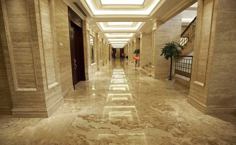 Marble Flooring Installation for Luxury Hotel - Muğla Stone